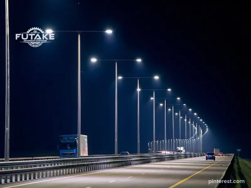 Harga tiang PJU oktagonal 7 meter untuk proyek penerangan jalan