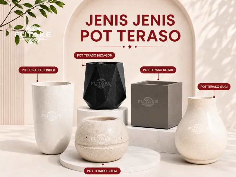 jenis jenis pot teraso berdasarkan bentuknya