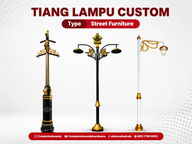 jual tiang lampu taman 4 meter dari produsen