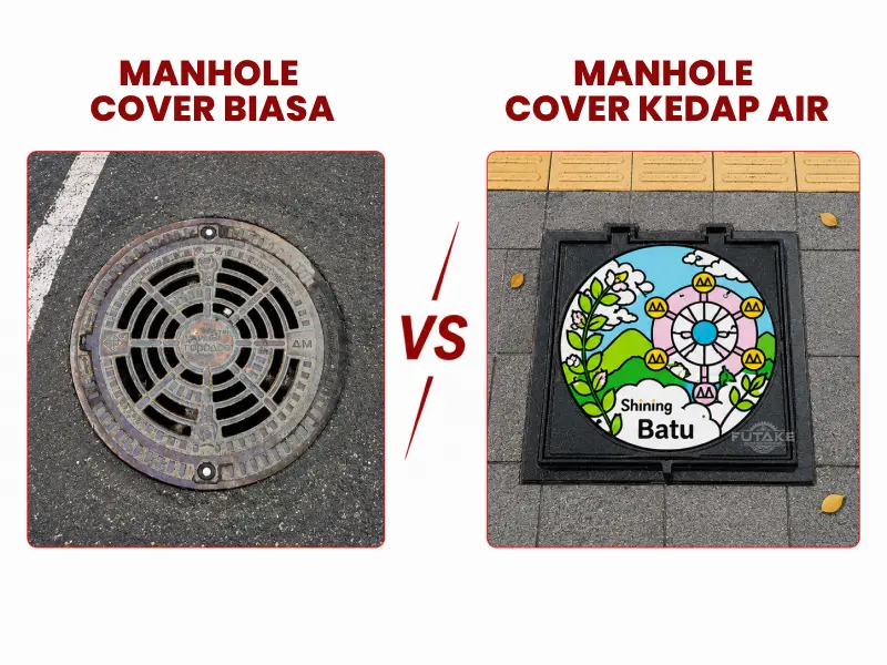 perbedaan manhole biasa dan manhole kedap air