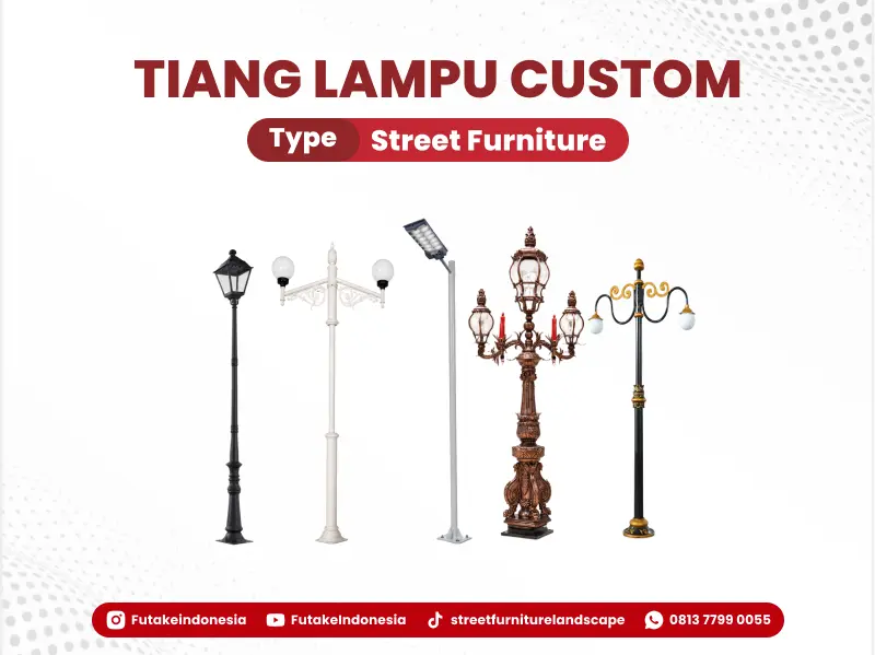 tiang lampu jalan custom awet jangka panjang