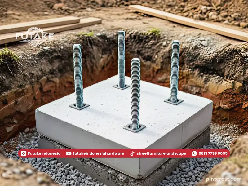 Berapa Ukuran Pondasi Tiang Pancang untuk Tiang Lampu?