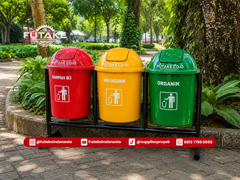 Tempat Sampah Fiber Ready Stock untuk Berbagai Kebutuhan Area Publik dan Komersial