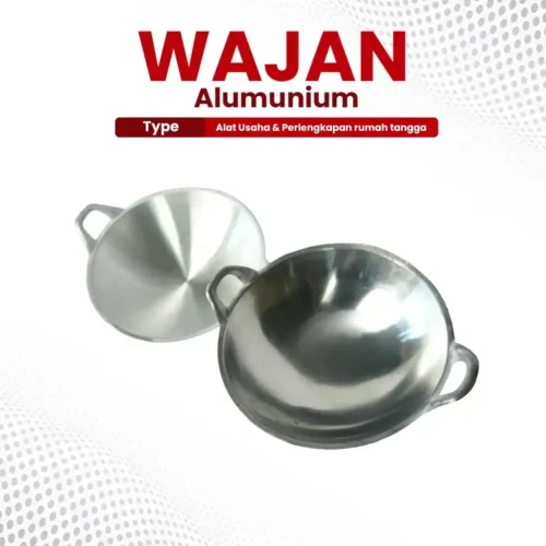wajan aluminium anti lengket uk 23-55 cm